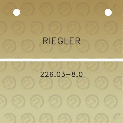 riegler-22603-80