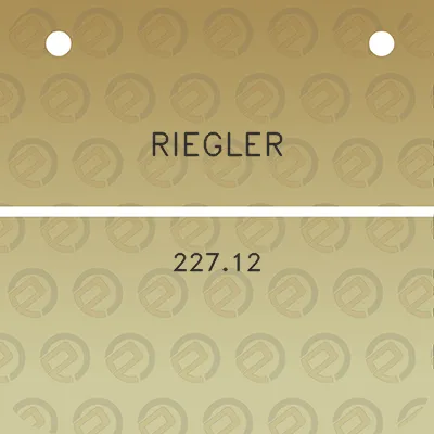 riegler-22712