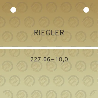 riegler-22766-100