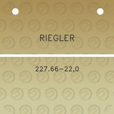 riegler-22766-220