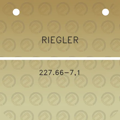 riegler-22766-71