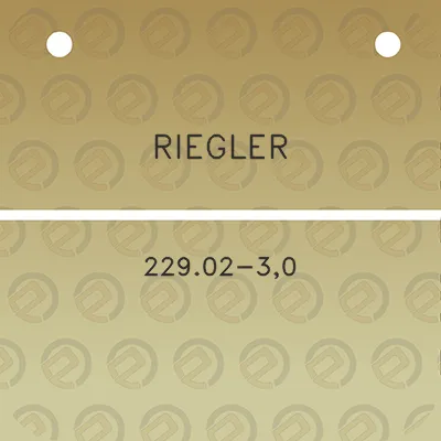 riegler-22902-30