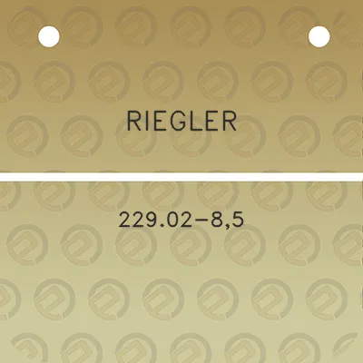 riegler-22902-85