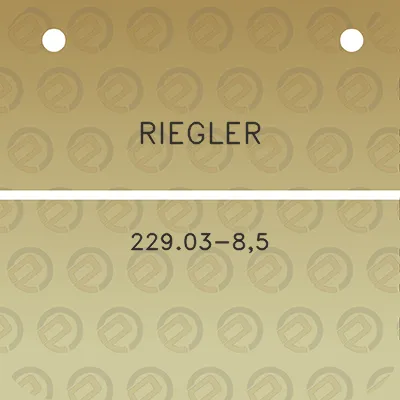 riegler-22903-85