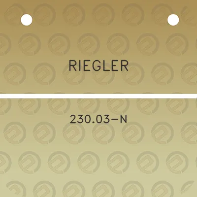 riegler-23003-n