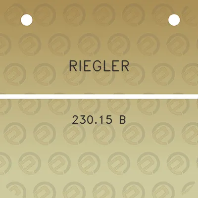 riegler-23015-b