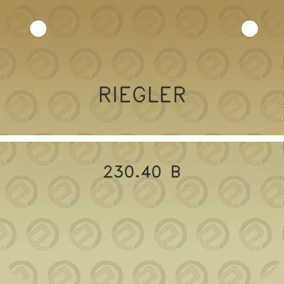 riegler-23040-b