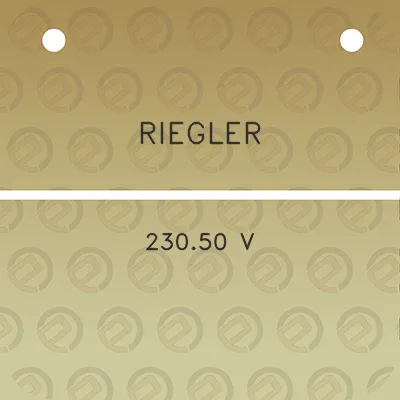 riegler-23050-v