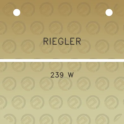 riegler-239-w