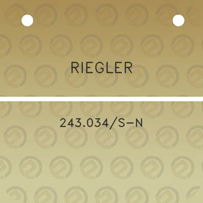 riegler-243034s-n