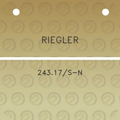 riegler-24317s-n