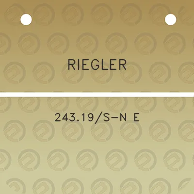 riegler-24319s-n-e