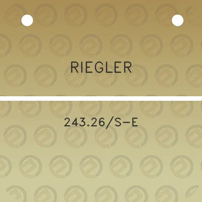 riegler-24326s-e