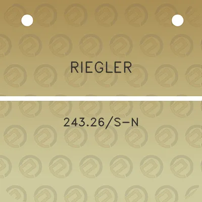 riegler-24326s-n