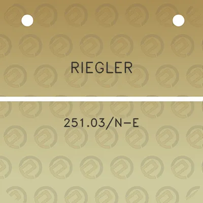 riegler-25103n-e