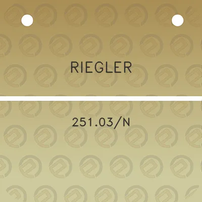 riegler-25103n