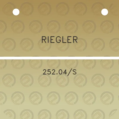 riegler-25204s