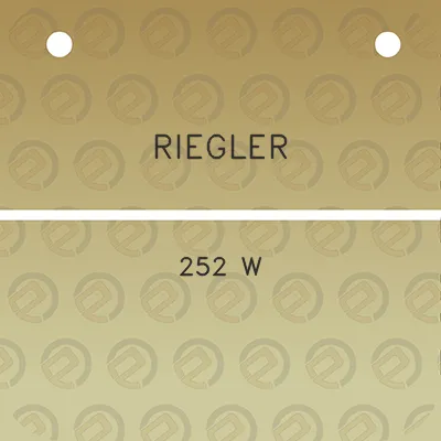 riegler-252-w