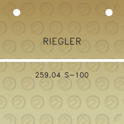 riegler-25904-s-100