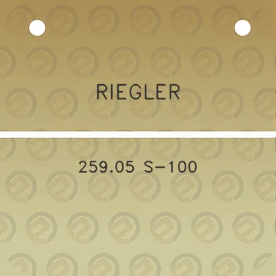 riegler-25905-s-100