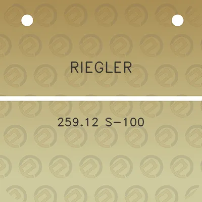 riegler-25912-s-100