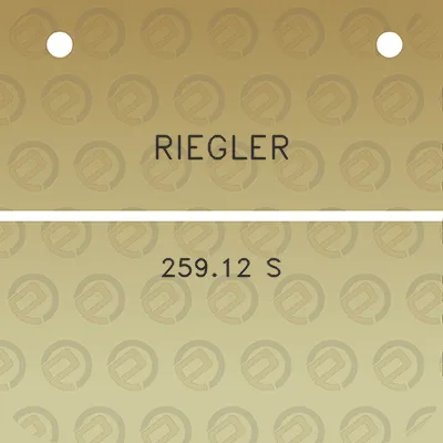 riegler-25912-s