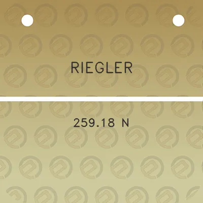 riegler-25918-n