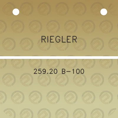 riegler-25920-b-100