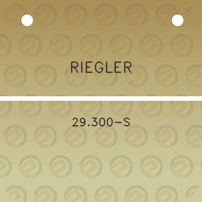 riegler-29300-s