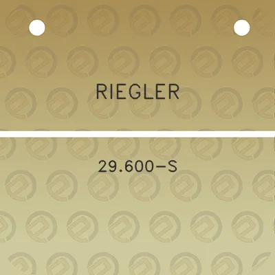 riegler-29600-s