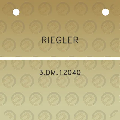 riegler-3dm12040