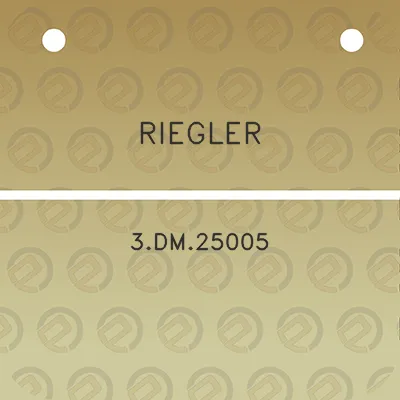 riegler-3dm25005