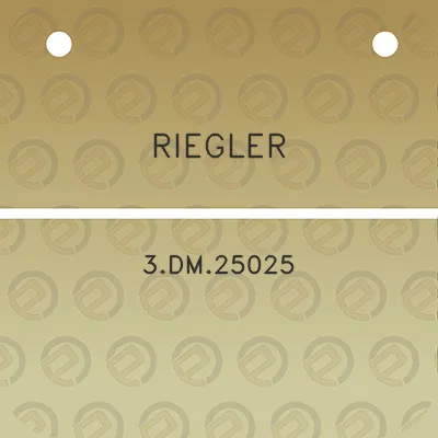 riegler-3dm25025