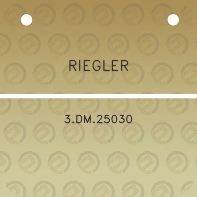 riegler-3dm25030