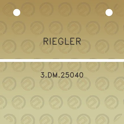 riegler-3dm25040