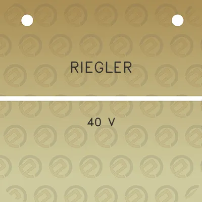 riegler-40-v