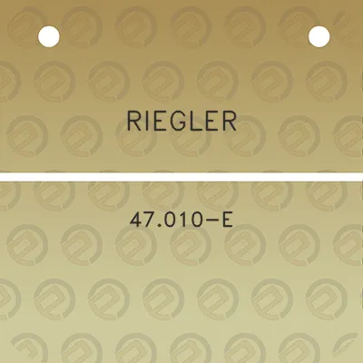 riegler-47010-e