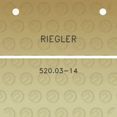 riegler-52003-14