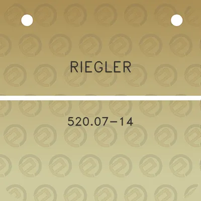 riegler-52007-14