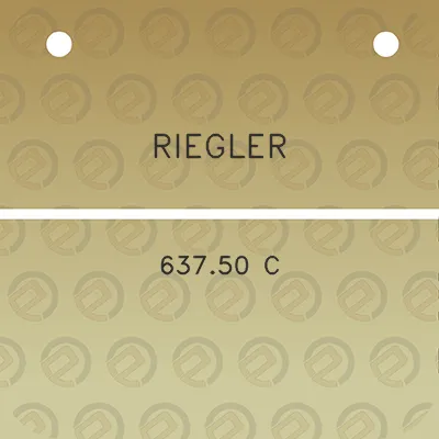 riegler-63750-c