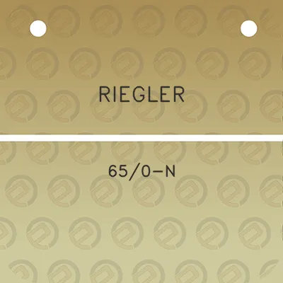 riegler-650-n