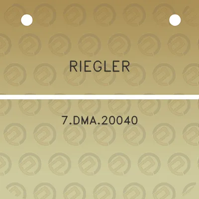 riegler-7dma20040