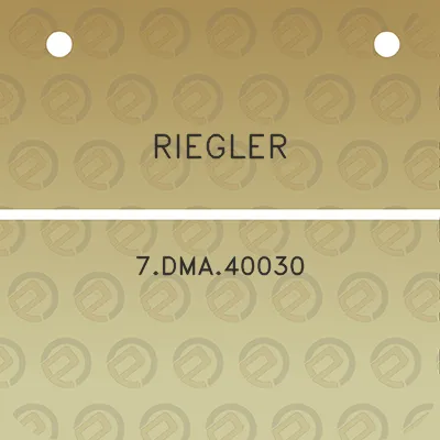 riegler-7dma40030