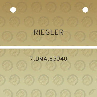 riegler-7dma63040