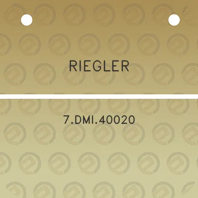 riegler-7dmi40020