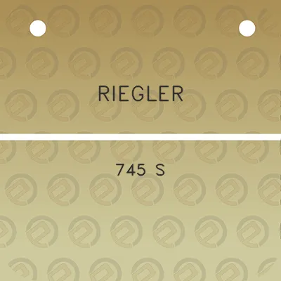 riegler-745-s