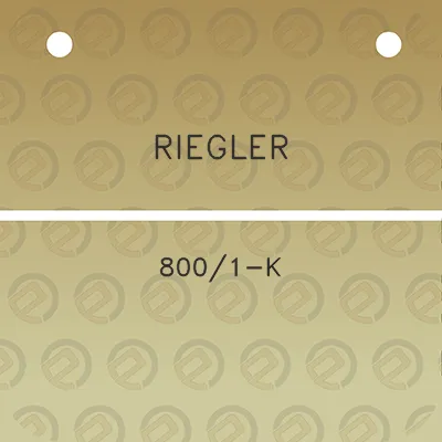 riegler-8001-k