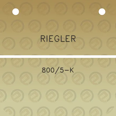 riegler-8005-k