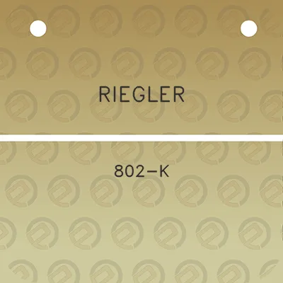 riegler-802-k