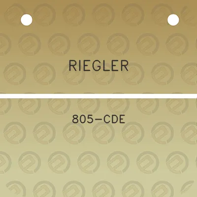 riegler-805-cde